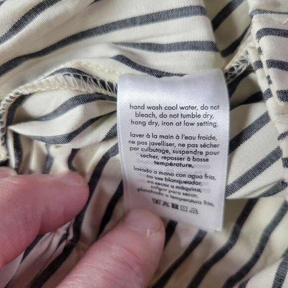 WeWoreWhat Striped Cropped Casual Button-Up Collared Shirt Size Small - Picture 7 of 9